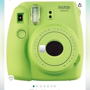 InstaX mini 9 Polaroid camera with case green super cute photo picture
